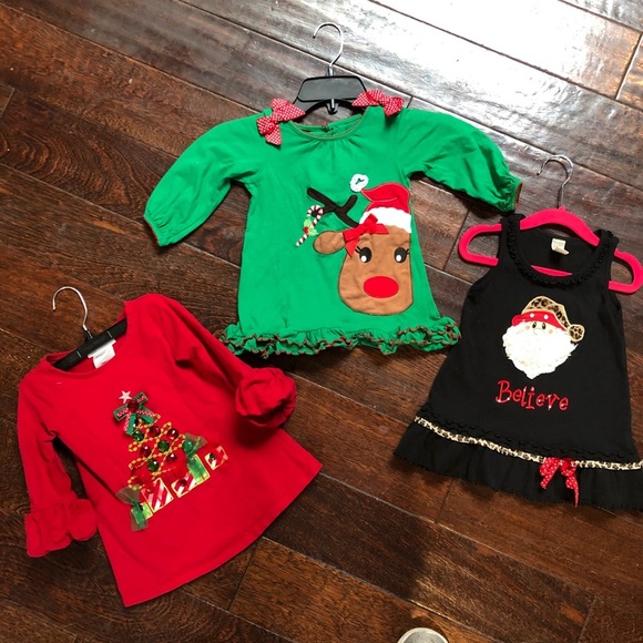Bonnie Jean Other - 2T Adorable Holiday Christmas Tops🎄